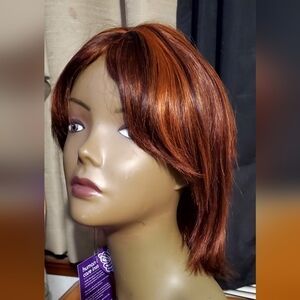 Nwt Its A Cap Weave 100% Human Hair Wig- HH Yaki 810 P99J/350/130